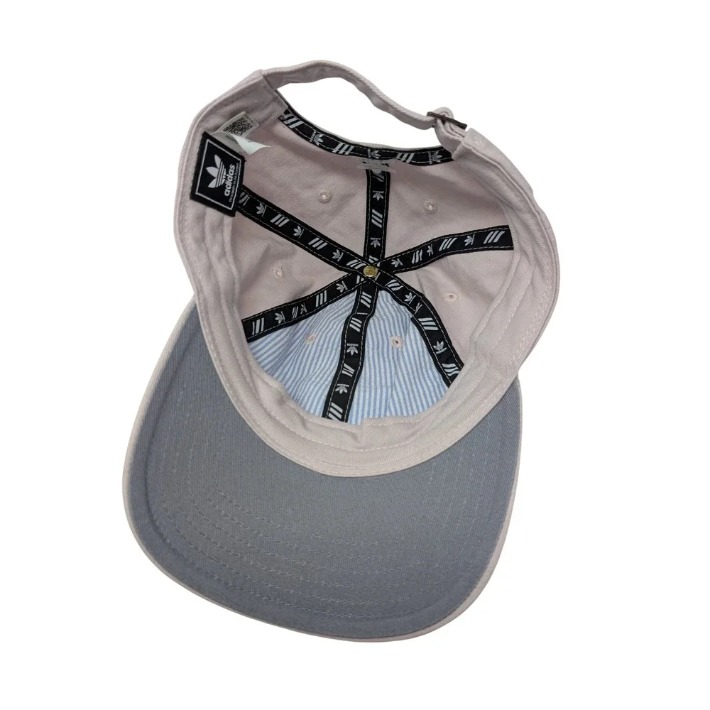 Adidas Women's Baseball Cap Dad Hat Light Pink Embroidered Sporty Travel Running